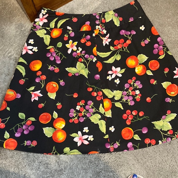 Fruit print cotton skirt - Picture 1 of 3